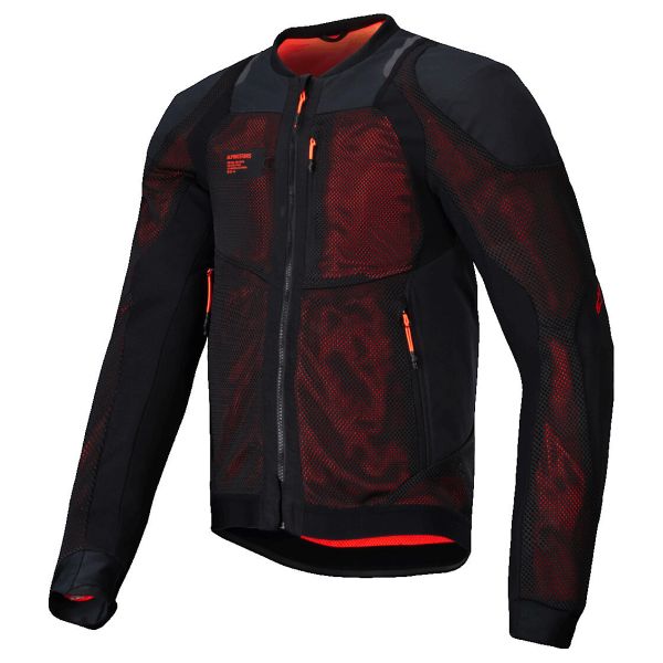 Motorradjacke Alpinestars Troop Air Pro Black Red Fluo Motorradjacke Alpinestars Troop Air Pro Black Red Fluo
