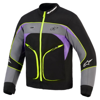 Motorradjacke Alpinestars Unite Black Asphalt Violet