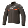 Motorradjacke Alpinestars Youth T-SPS Waterproof Black Red Fluo