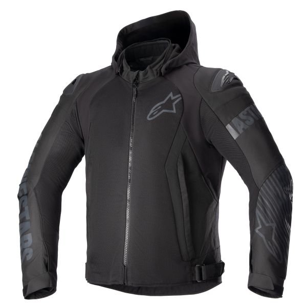 Motorradjacke Alpinestars Zaca Air Black Black Motorradjacke Alpinestars Zaca Air Black Black
