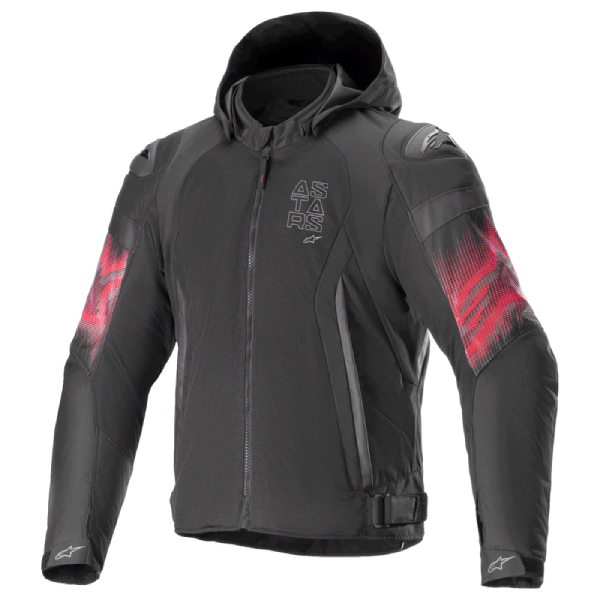 Motorradjacke Alpinestars Zaca Air Venom WP Black Bright Red Motorradjacke Alpinestars Zaca Air Venom WP Black Bright Red