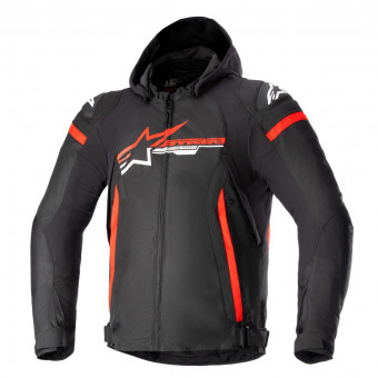 Motorradjacke Alpinestars Zaca Waterproof Black Bright Red White
