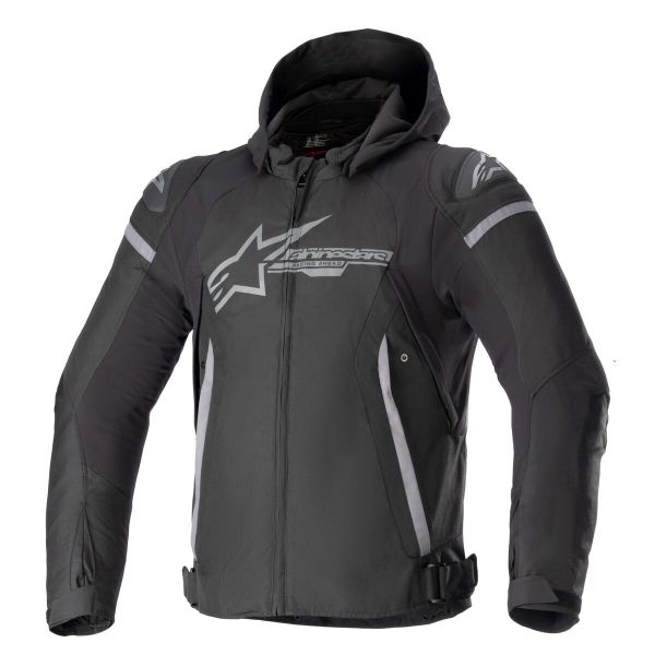 Motorradjacke Alpinestars Zaca Waterproof Black Dark Grey Motorradjacke Alpinestars Zaca Waterproof Black Dark Grey