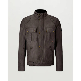 Motorradjacke Belstaff Brooklands Jacket Wax 8oz Mahogany