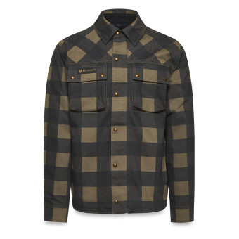 Motorradjacke Belstaff Hemd Mansion Olive Black