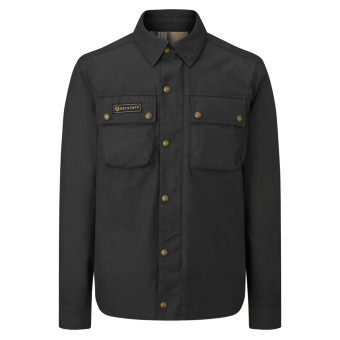 Motorradjacke Belstaff Hemd Mansion Olive Black