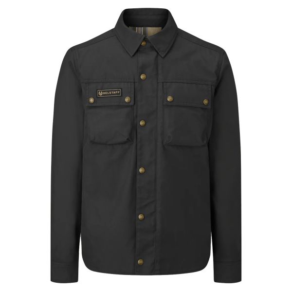 Motorradjacke Belstaff Hemd Mansion Olive Black