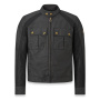 Motorradjacke Belstaff Temple Coton Wax Black
