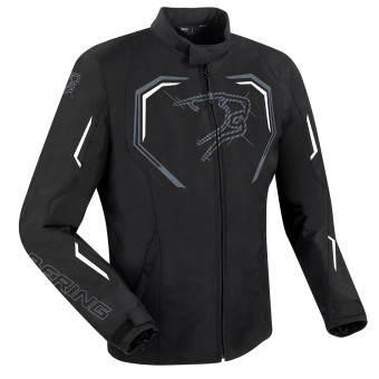 Motorradjacke Bering Dundy Black White