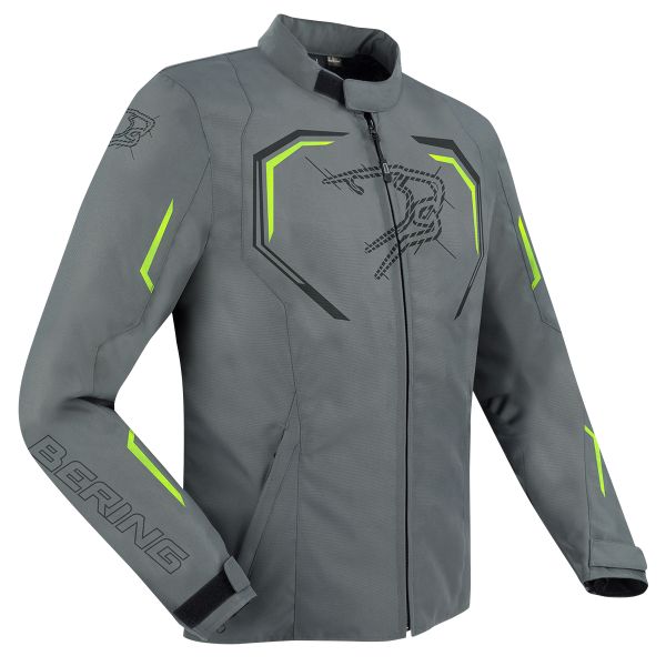 Motorradjacke Bering Dundy Grey Fluo