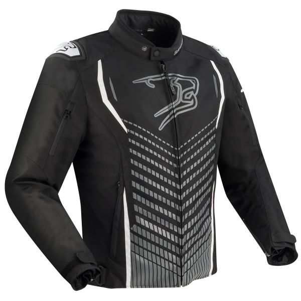 Motorradjacke Bering Gang Black Grey White