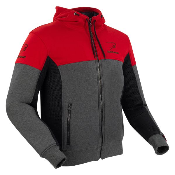 Motorradjacke Bering Hoodiz Vented Anthracite Red Motorradjacke Bering Hoodiz Vented Anthracite Red