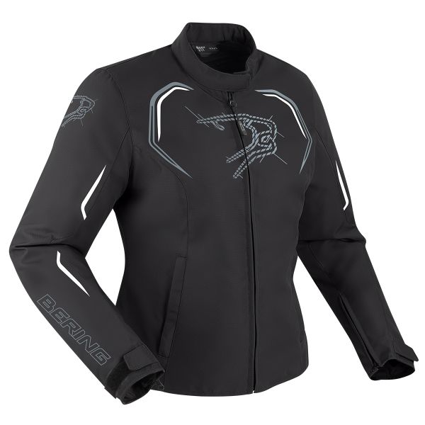 Motorradjacke Bering Lady Dundy Black White
