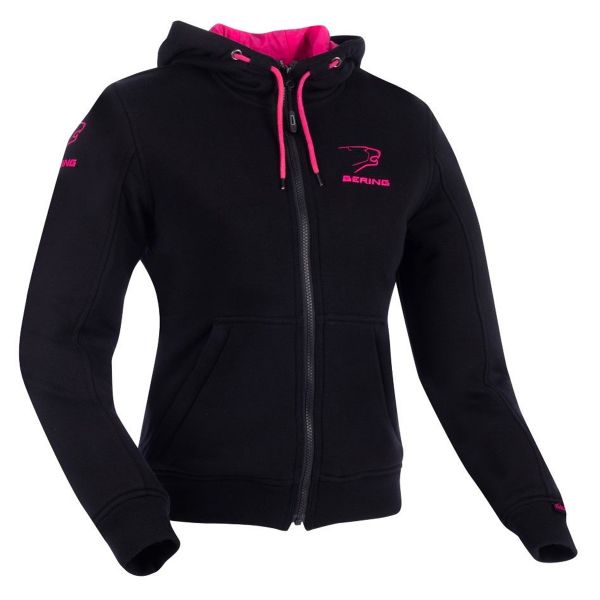 Motorradjacke Bering Lady Hoodiz 2 Black Fuchsia