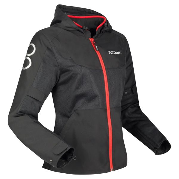 Motorradjacke Bering Lady Profil Black Red Motorradjacke Bering Lady Profil Black Red