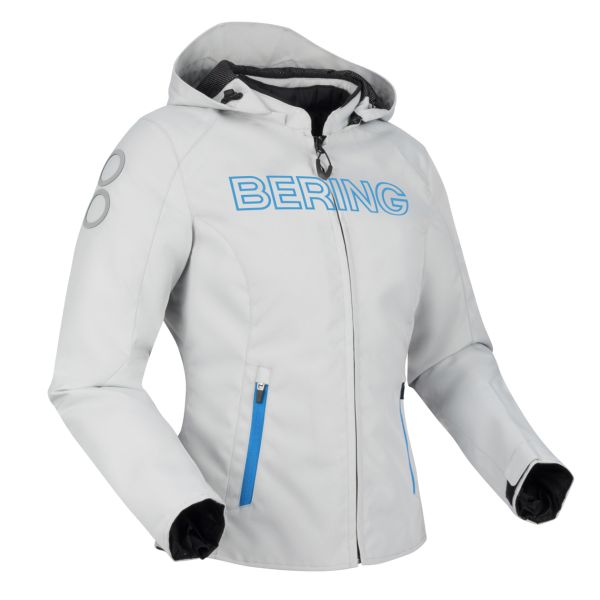 Motorradjacke Bering Lady Warwick Grey Blue Motorradjacke Bering Lady Warwick Grey Blue