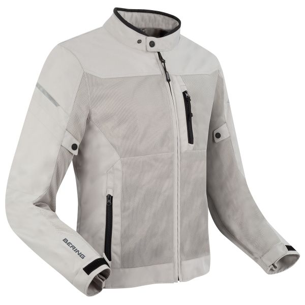 Motorradjacke Bering Ozone Silver