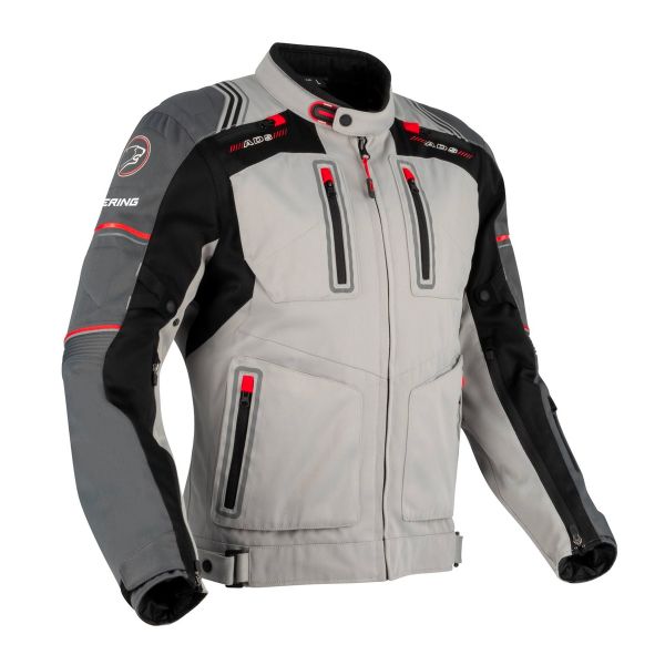 Motorradjacke Bering Portland Black Grey