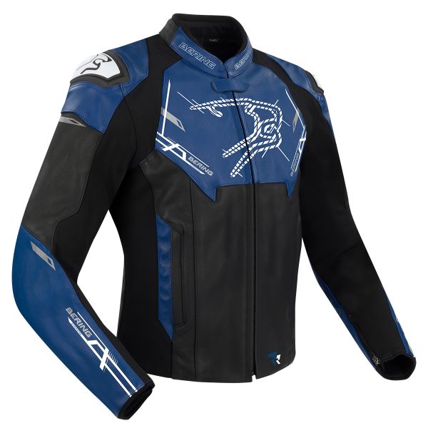 Motorradjacke Bering Snap Black Blue Motorradjacke Bering Snap Black Blue