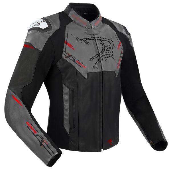 Motorradjacke Bering Snap Black Grey Motorradjacke Bering Snap Black Grey