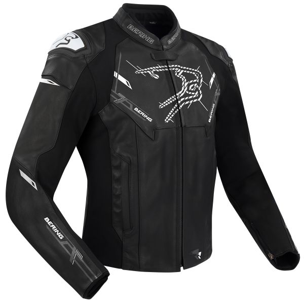 Motorradjacke Bering Snap Black White