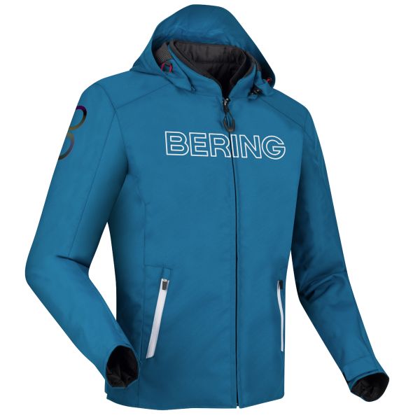 Motorradjacke Bering Warwick Blue White Motorradjacke Bering Warwick Blue White