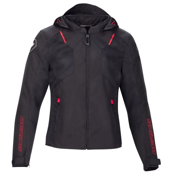 Motorradjacke Bering Wing Black Red