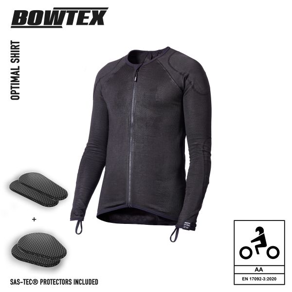 Motorradjacke Bowtex Optimal Shirt Black