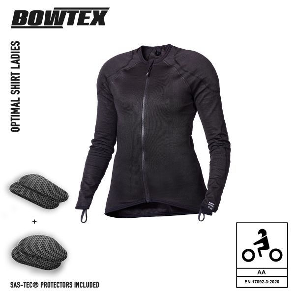 Motorradjacke Bowtex Optimal Shirt Ladies Black