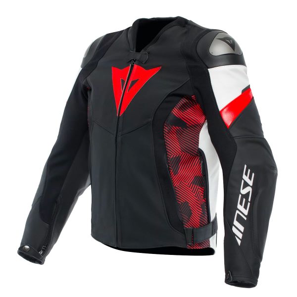 Motorradjacke Dainese Avro 5 Black Red Lava White Motorradjacke Dainese Avro 5 Black Red Lava White
