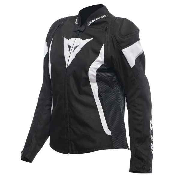 Motorradjacke Dainese Avro 5 Tex Woman Black White Black Motorradjacke Dainese Avro 5 Tex Woman Black White Black