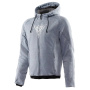 Motorradjacke Dainese Bovisa Safety Hoodie Full Zip Grey Melange Black