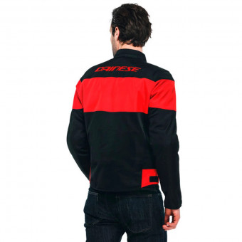 Dainese Elettrica Air Tex Black Black Lava Red