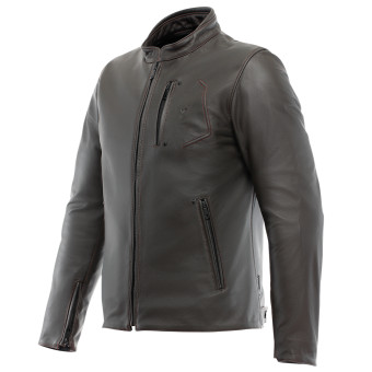 Motorradjacke Dainese Fulcro QDF Leather Dark Brown
