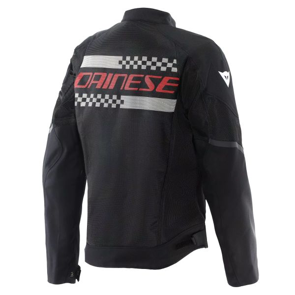 Dainese Herosphere Air Tex Black White Stripes Red
