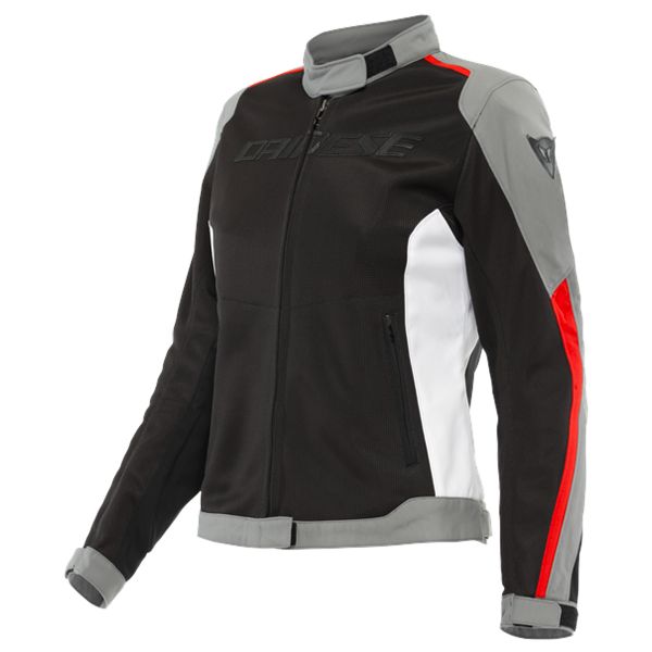 Motorradjacke Dainese Hydra Flux 2 Air Lady D-Dry Black Charcoal Grey Lava Red