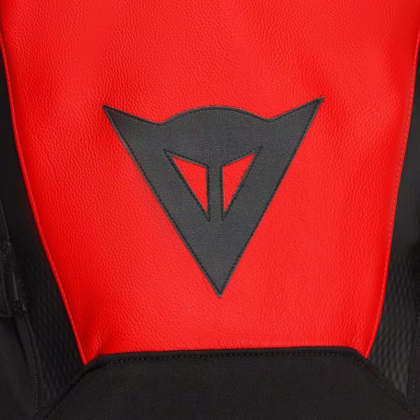 Dainese Iperattiva Leather-Tex Red Fluo Black