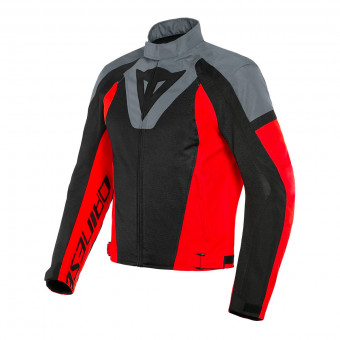Motorradjacke Dainese Levante Air Black Charcoal Grey Lava Red
