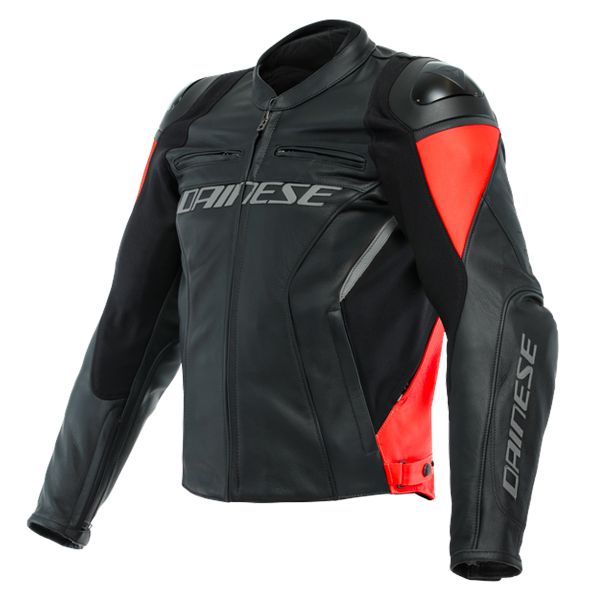Motorradjacke Dainese Racing 4 Black Fluo Red Motorradjacke Dainese Racing 4 Black Fluo Red