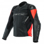 Motorradjacke Dainese Racing 4 Black Fluo Red
