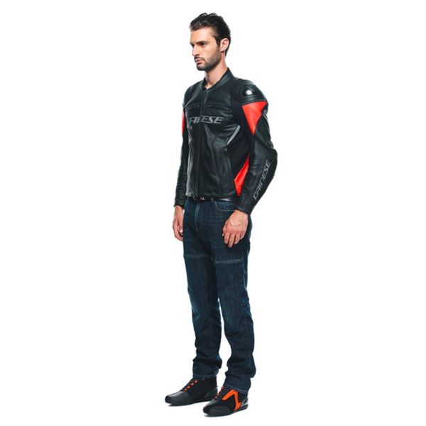 Dainese Racing 4 Black Fluo Red