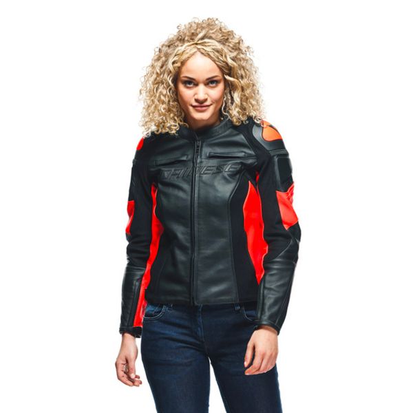 Dainese Racing 4 Lady Black Fluo Red