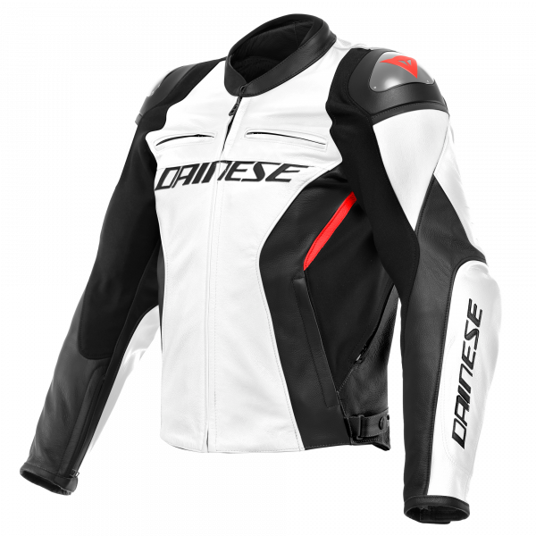 Motorradjacke Dainese Racing 4 White Black