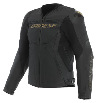 Motorradjacke Dainese Racing 5 Leather Black Gold