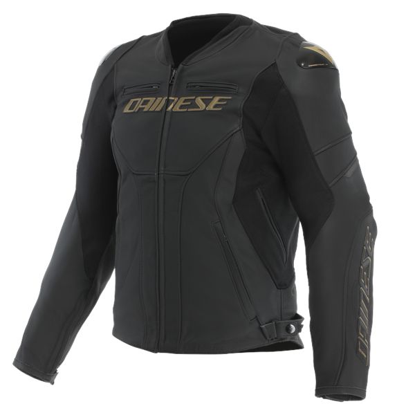 Motorradjacke Dainese Racing 5 Leather Black Gold