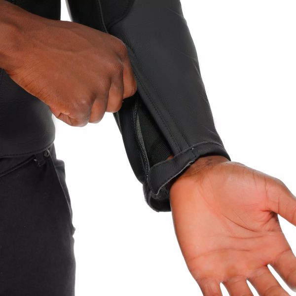 Dainese Racing 5 Leather Black Red Fluo