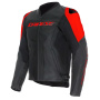 Motorradjacke Dainese Racing 5 Perf Leather Black Red Fluo