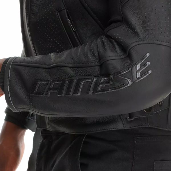 Dainese Racing 5 Perf Leather Black Black
