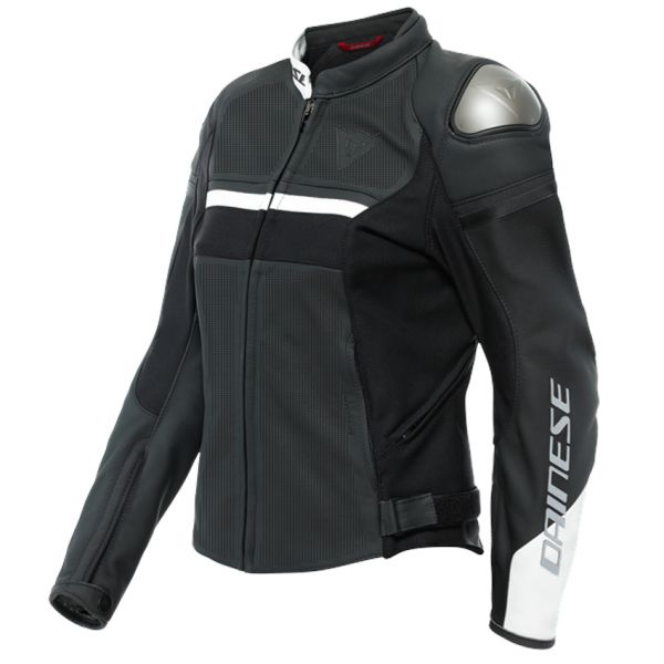 Motorradjacke Dainese Rapida Lady Black Matt White