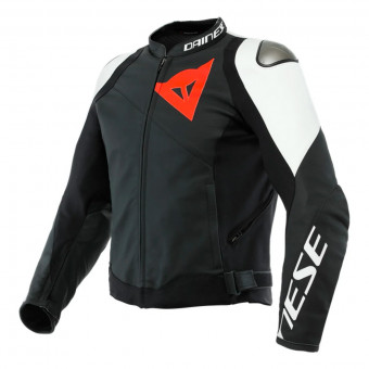 Motorradjacke Dainese Sportiva Black Matt White